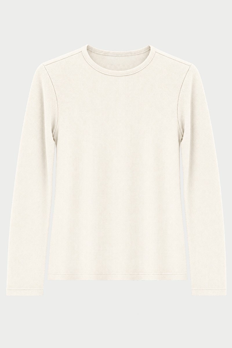 Ultrasoft Triko Basic Bluz Ekru