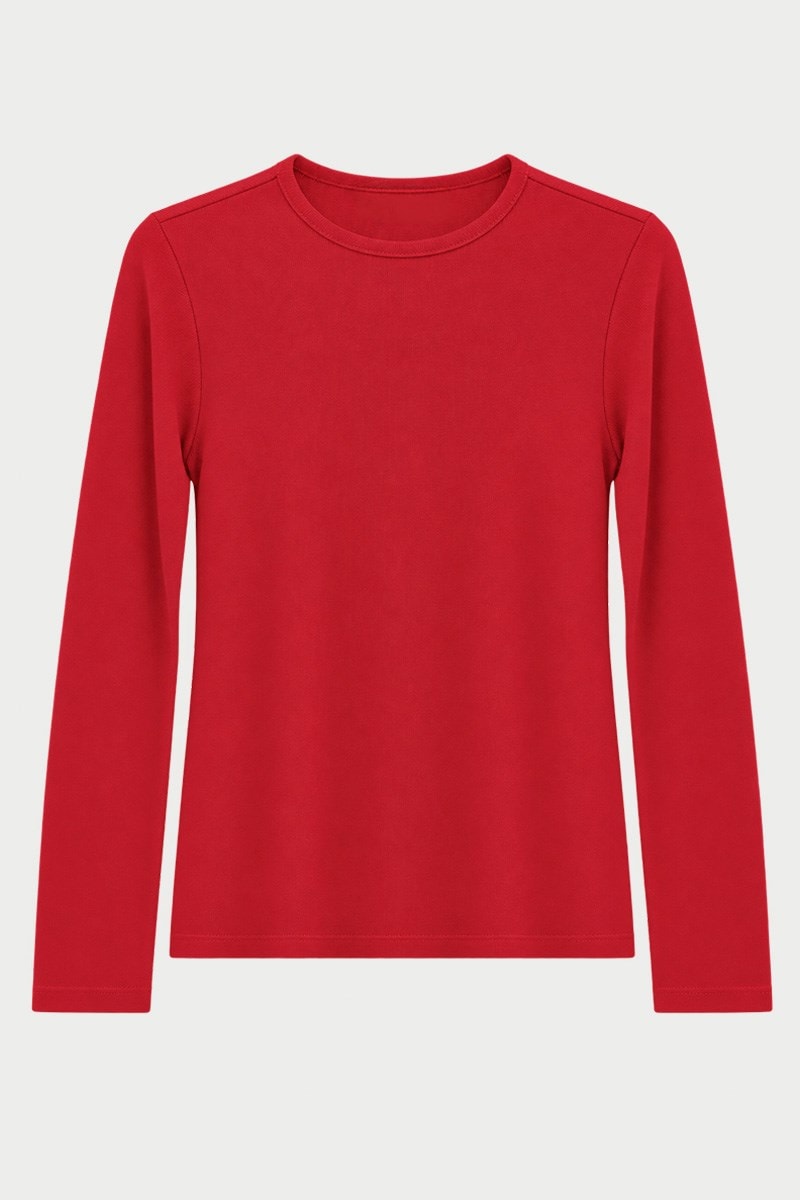 Ultrasoft Triko Basic Bluz Kırmızı