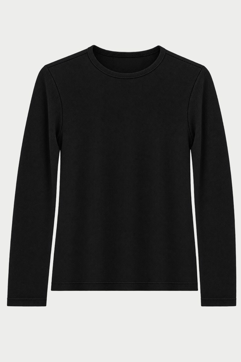 Ultrasoft Triko Basic Bluz Siyah