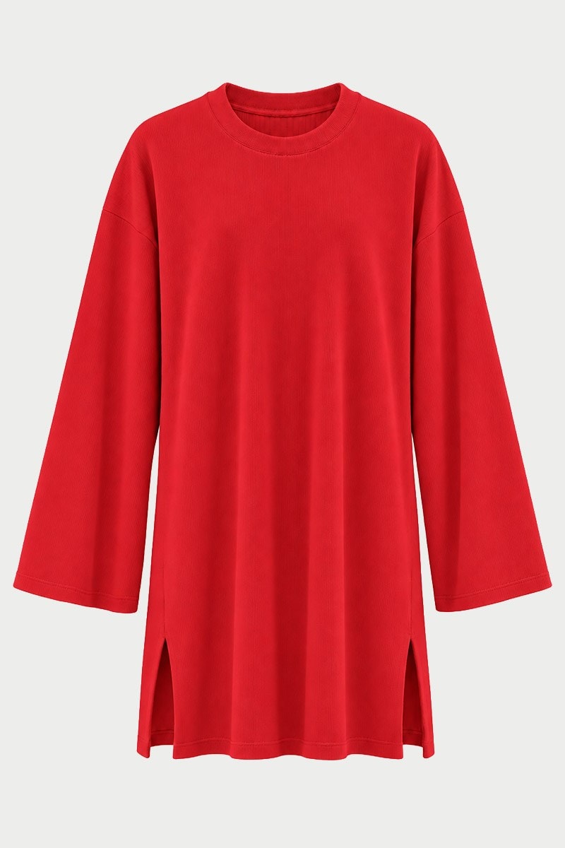Ultrasoft Triko Tunik Kırmızı