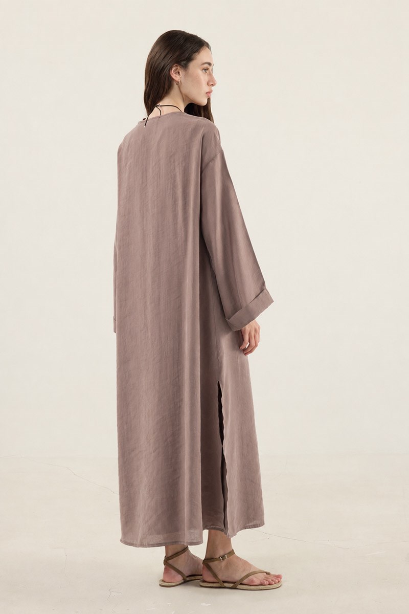 Uzun Modal Abaya Vizon