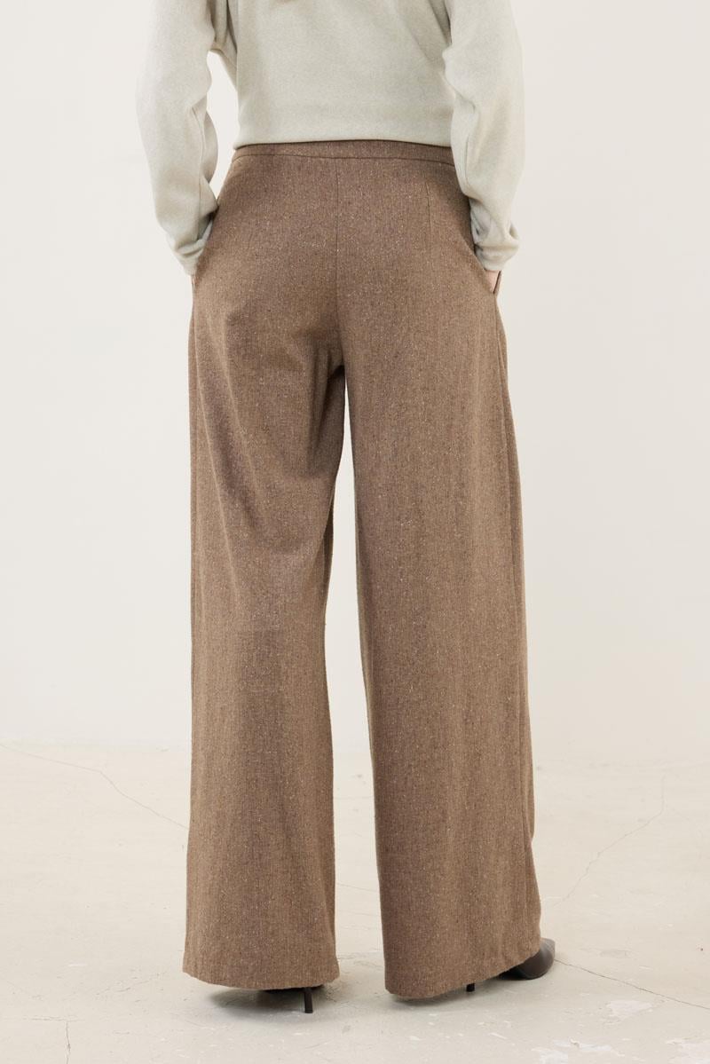 Yün Karışımlı Pantolon Vizon