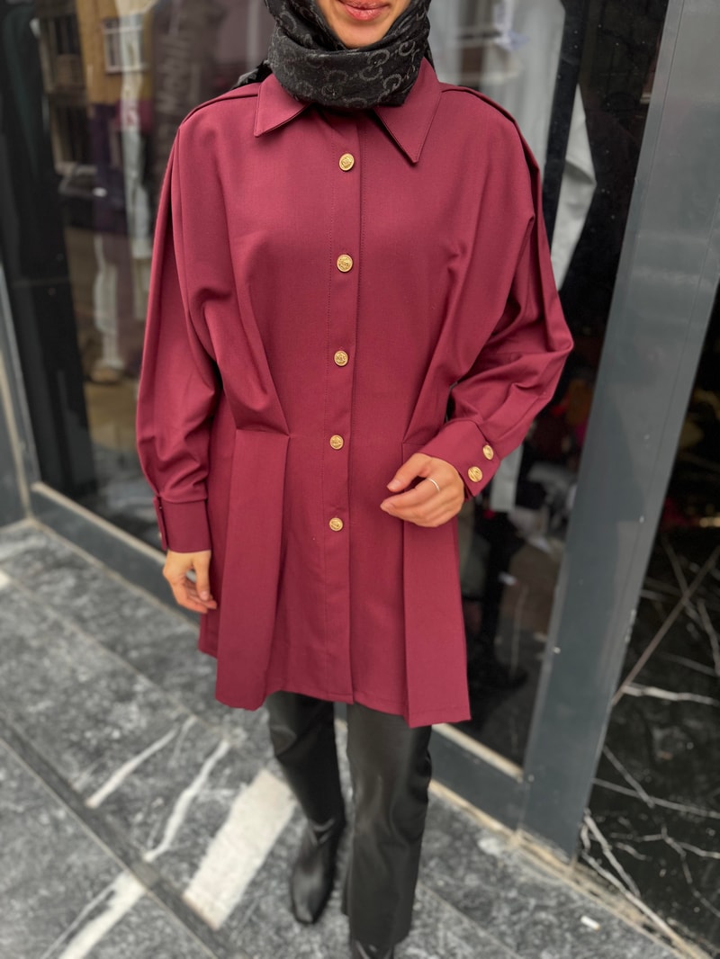 NOIRRE DESİGNCeketHera Ceket Bordo