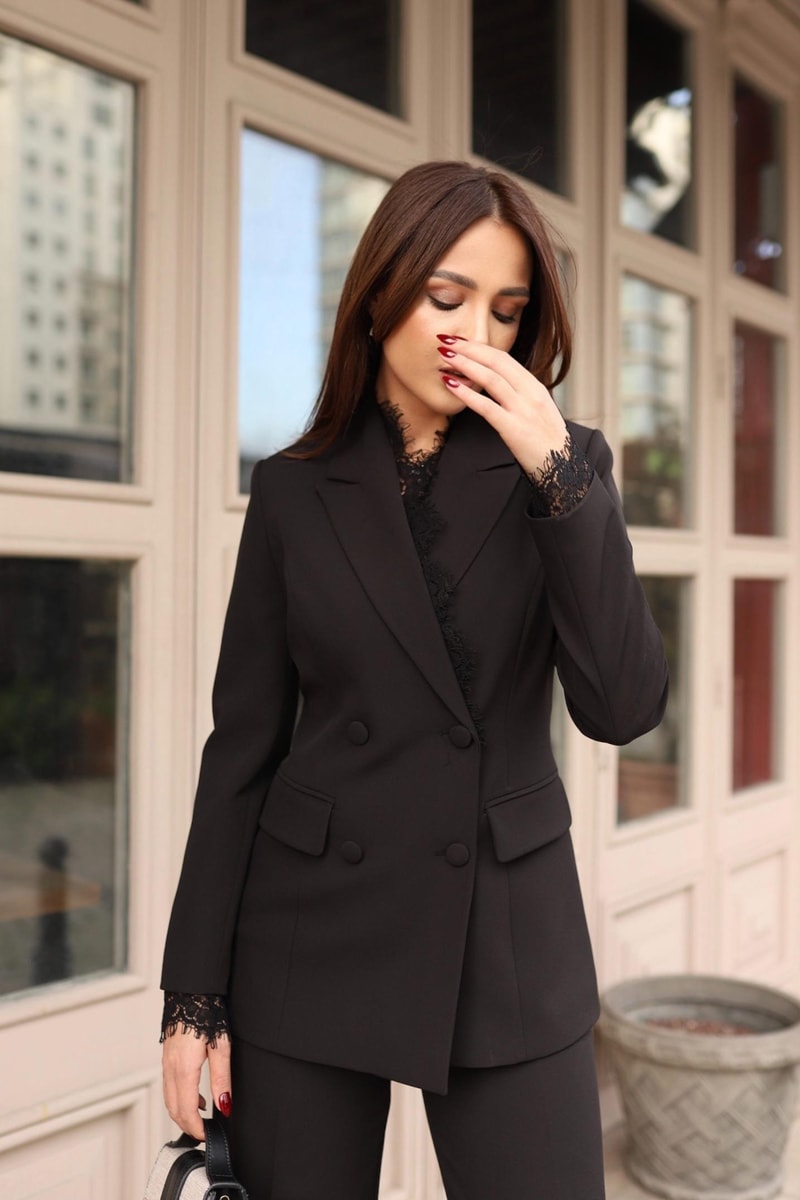Camélia Takım- Siyah