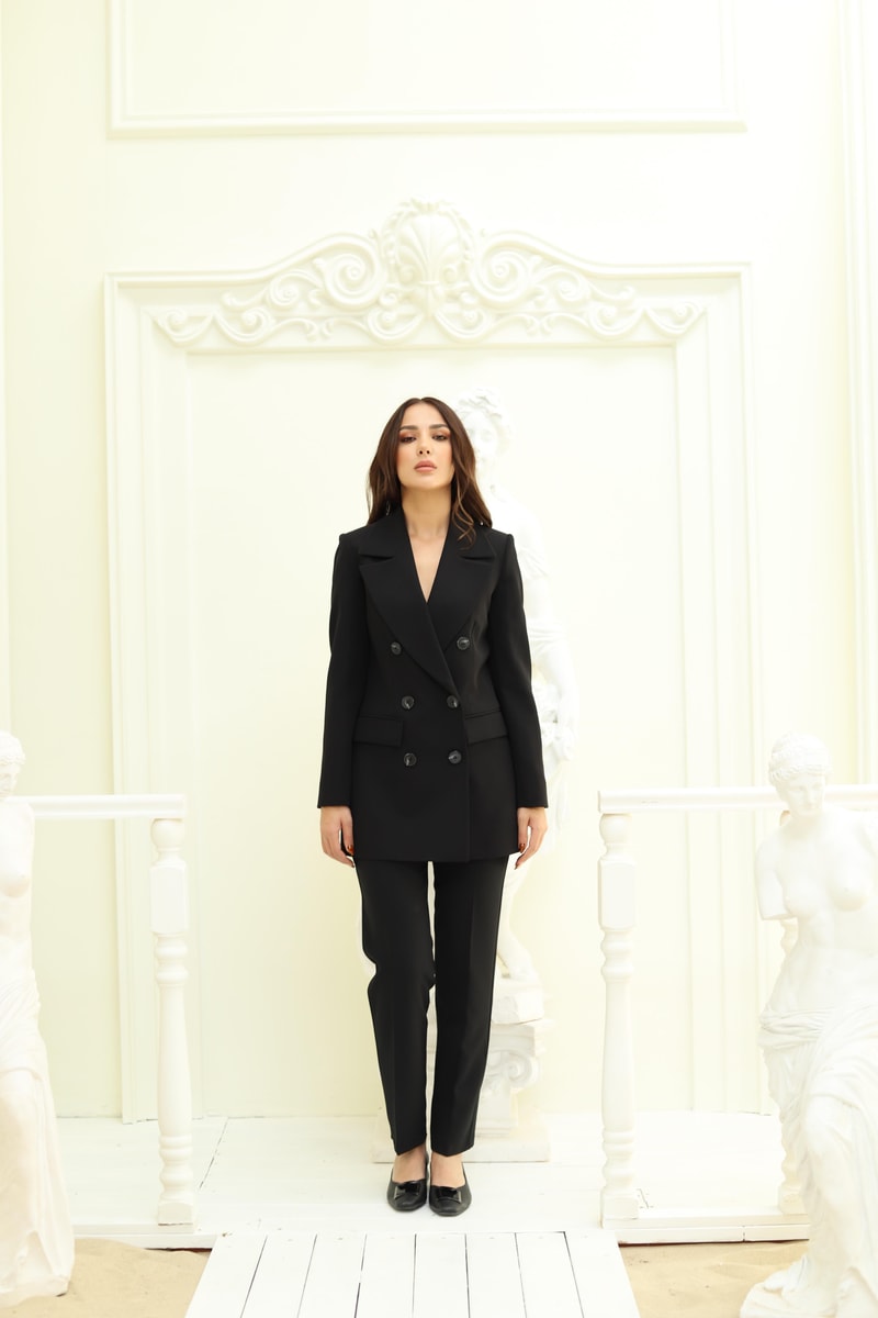 Kruvaze Takım- Siyah