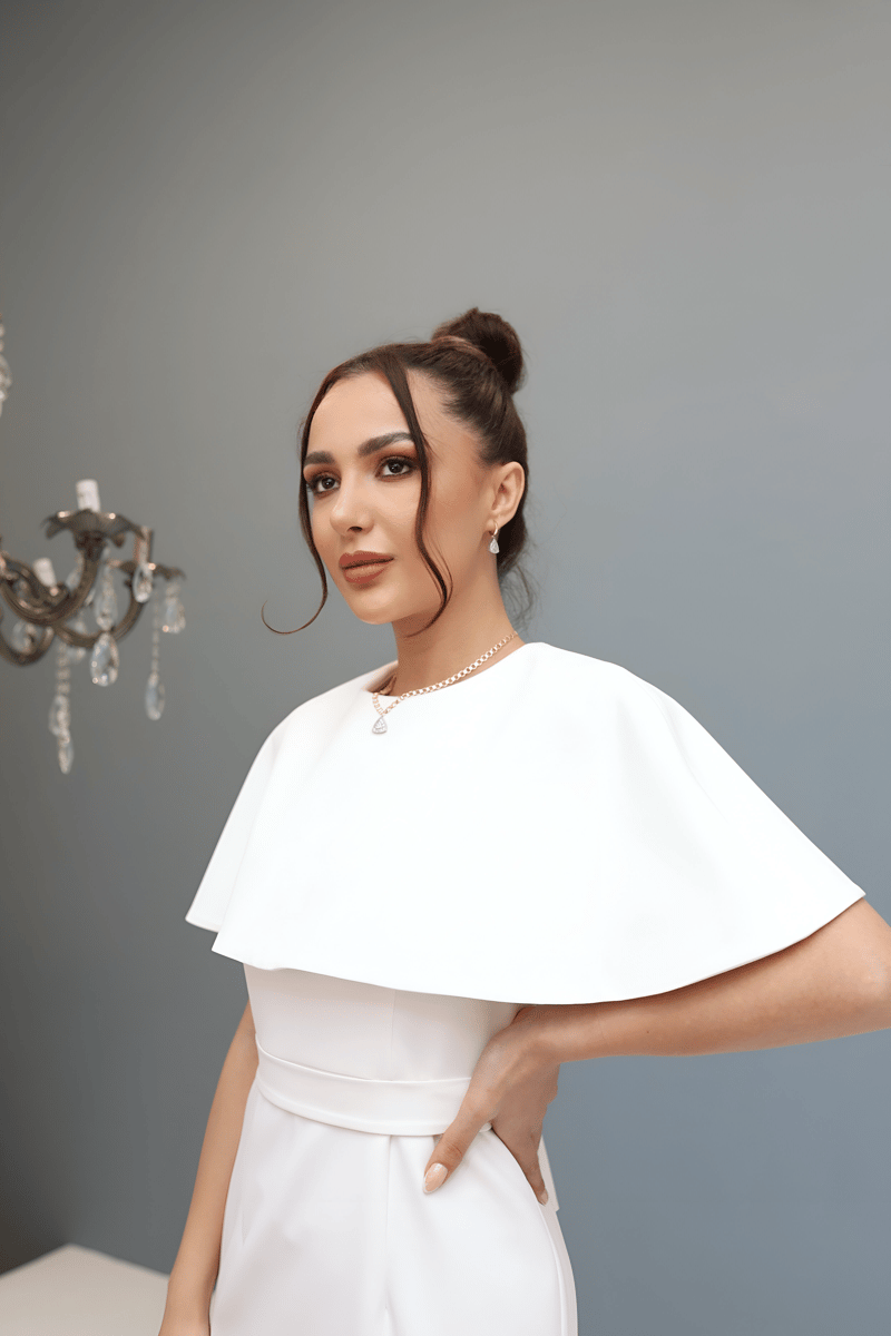 Valeria elbise-Beyaz