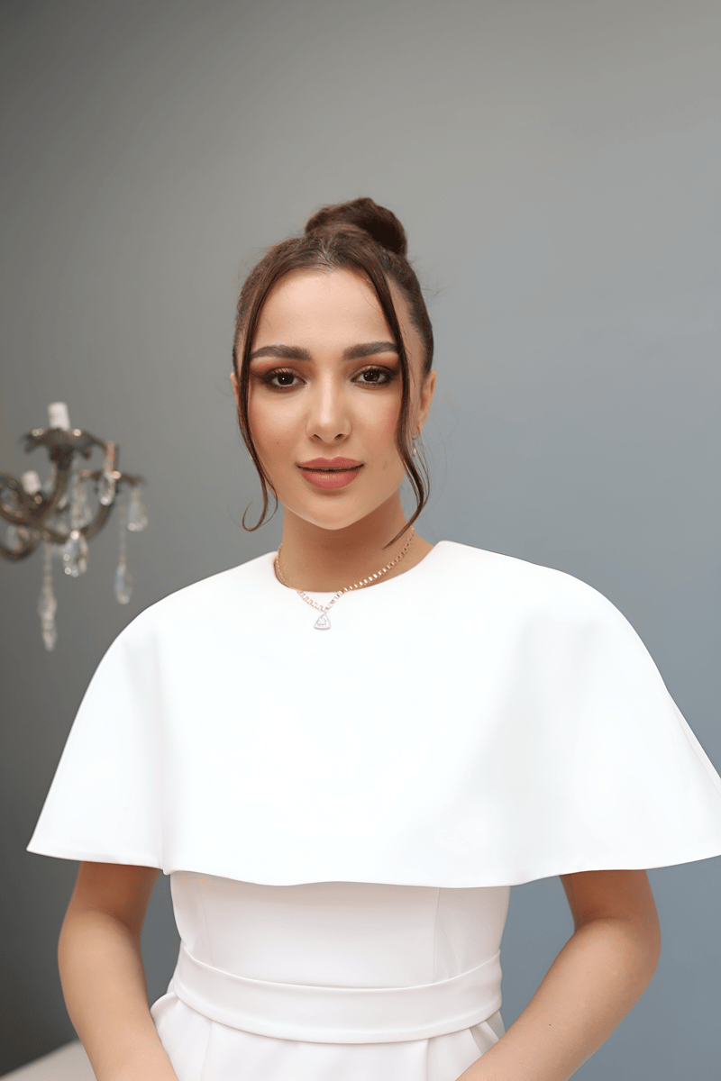 Valeria elbise-Beyaz
