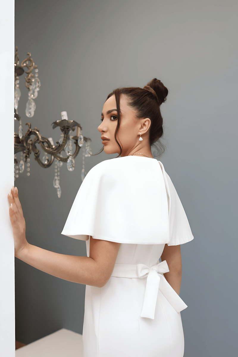 Valeria elbise-Beyaz