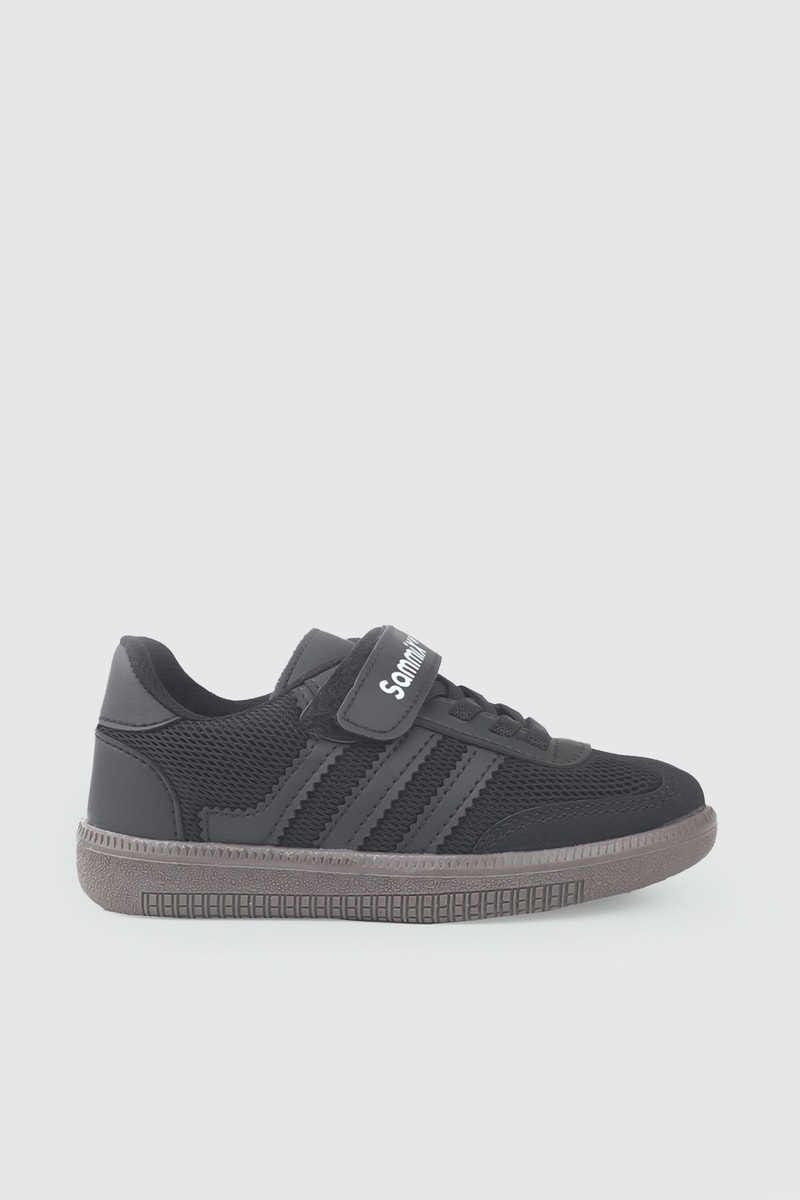 Hafi Rahat Taban Anoraklı Sneaker Siyah Siyah Çocuk Spor Ayakkabı 034 Çocuk Günlük Spor Ayakkabı Alessio SAMMİX 047 FİLET  26Y