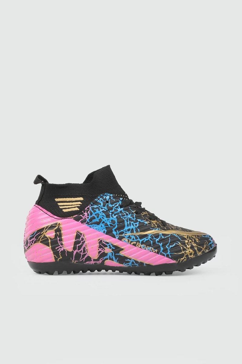 Halı Saha Siyah Altın Desen Erkek Spor Ayakkabı 565 Unisex Futbol Twingo LALİGA 565 Filet 25Y