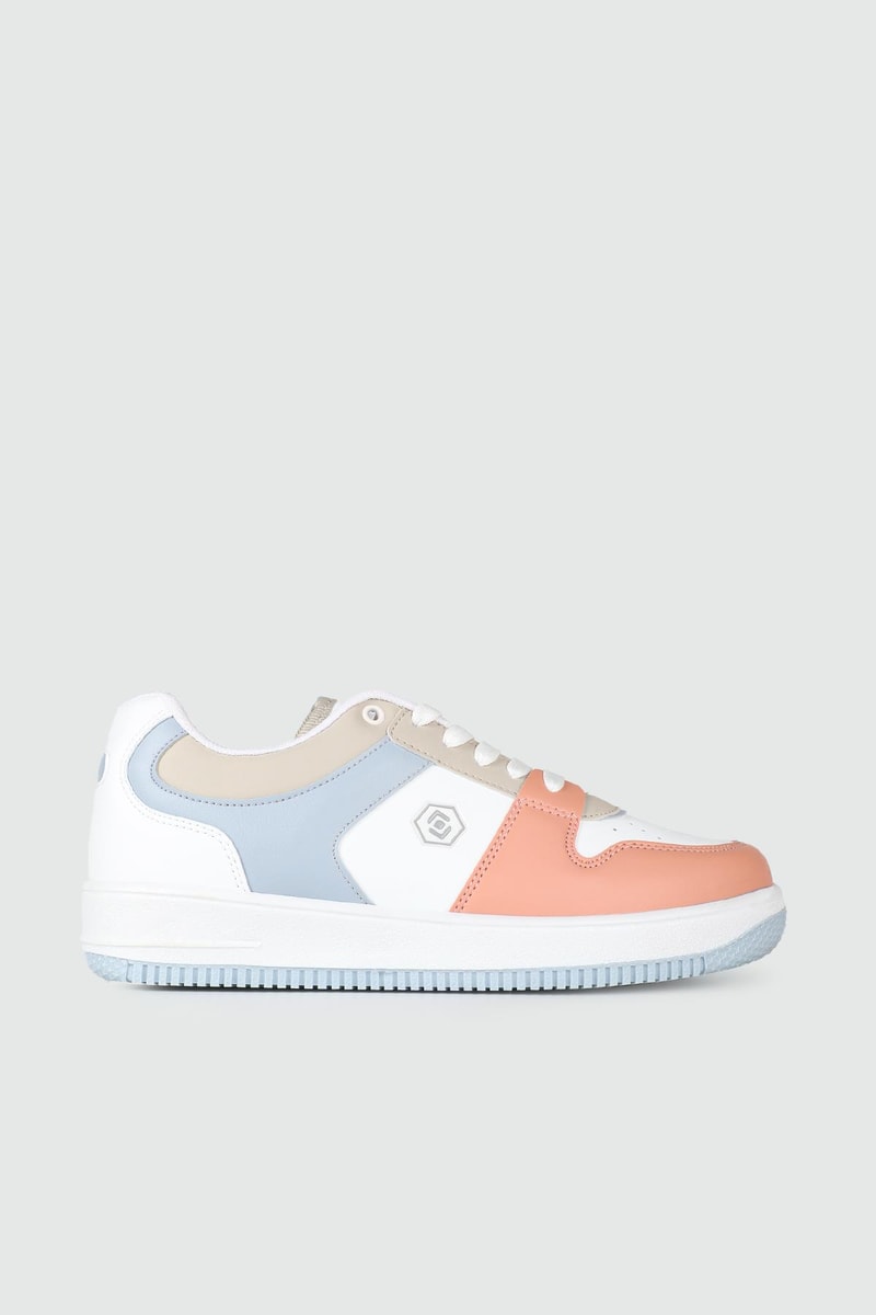 Nefes Alır Fileli Bağcıklı Bebe Mavi Kum Kadın Spor Ayakkabı 2100 Kadın Sneaker Lambırlent LAMBIRLENT 2100 ZEN SPOR