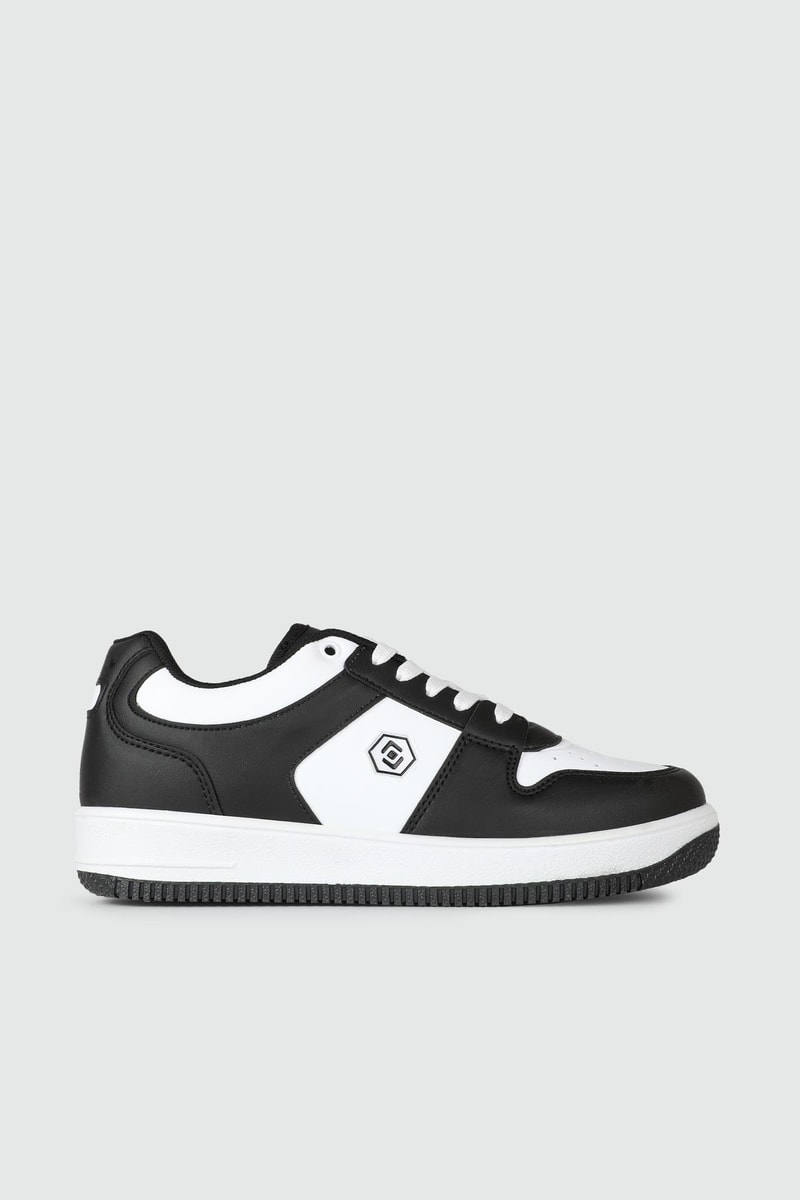 Nefes Alır Fileli Bağcıklı Siyah Beyaz Kadın Spor Ayakkabı 2100 Kadın Sneaker Lambırlent LAMBIRLENT 2100 ZEN SPOR