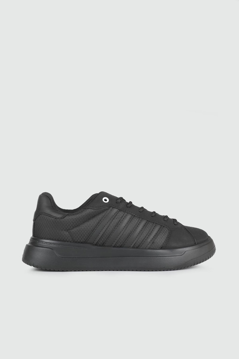 Nefes Alır Fileli Bağcıklı Siyah Unisex Spor Ayakkabı 2202 Unisex Sneaker Letoon LETOON 2202 UNİSEX SPOR