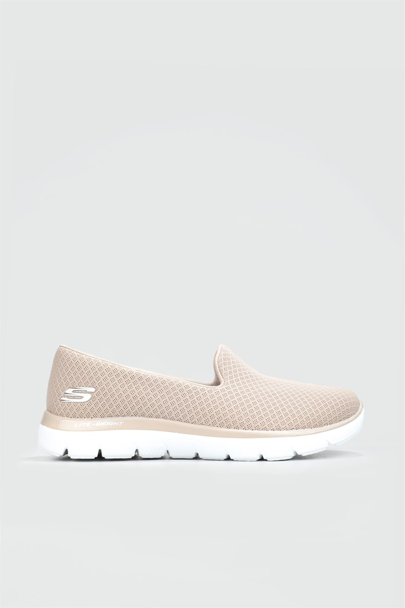 Nefes Alır Ortopedik Bej Kadın Spor Ayakkabı 896123 Kadın Koşu / Yürüyüş Skechers SKECHER 896123 ZEN SPOR AYAK