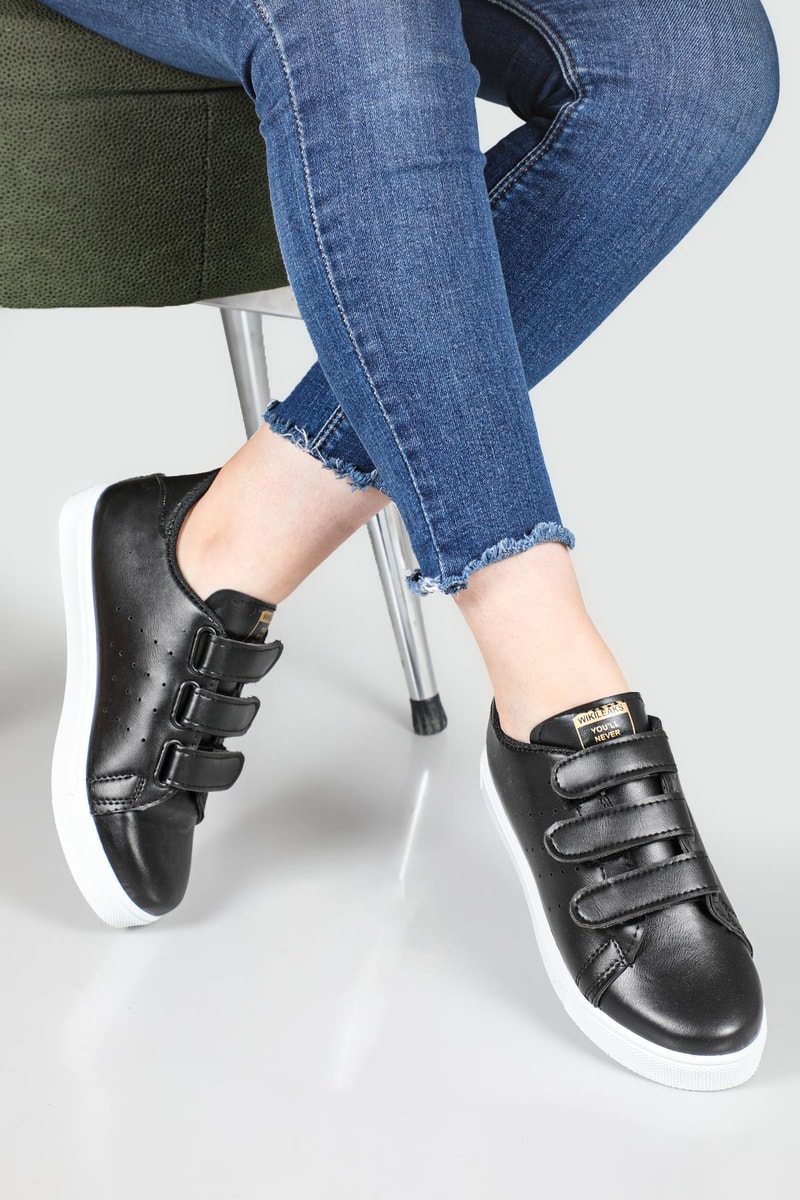 Air Taban Rahat Nefes Alır Siyah Beyaz Unisex Spor Ayakkabı WIKILEAKS Unisex Sneaker Beınsteps Beinsteps Wikileaks 22Y