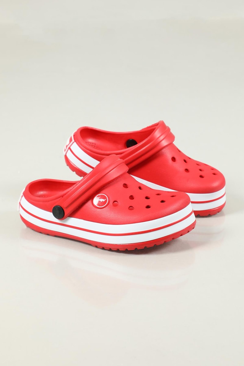 Cross Modeli Kırmızı Beyaz Kırmızı Çocuk Terlik 0079 Çocuk Terlik SONİMİX Sonimix Ceox 0079 Çocuk Crocs