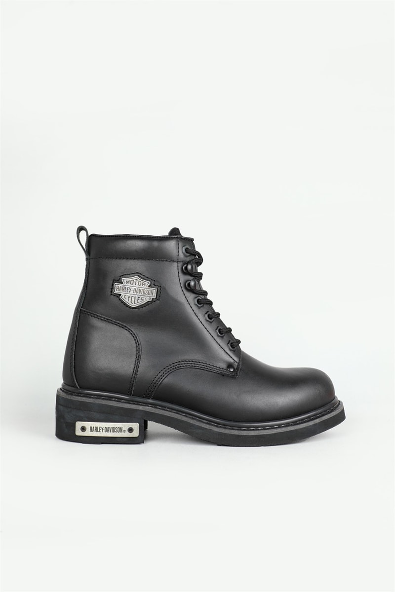 Deri Rahat Comfort Sıyah Erkek Bot 0109 GIBSON Erkek Günlük confort Bot Harley Davıdson 2752212