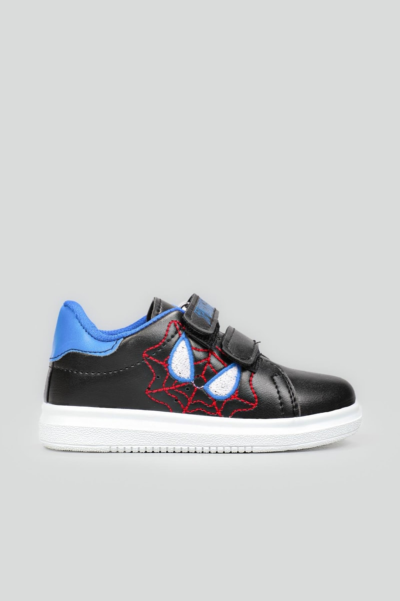 Esnek Taban Spiderman Baskılı Cırtlı Sneaker Siyah Mavi Çocuk Spor Ayakkabı SPİDERMAN Çocuk Sneaker Beınsteps Beinsteps Spiderman 22y