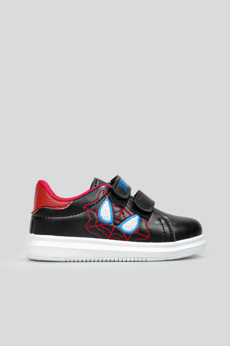 Esnek Taban Spiderman Baskılı Cırtlı Sneaker Siyah Kırmızı Çocuk Spor Ayakkabı SPİDERMAN Çocuk Sneaker Beınsteps Beinsteps Spiderman 22y
