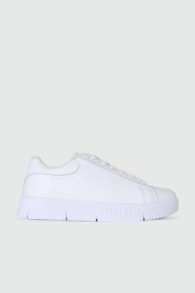 Günlük Bağcıklı Beyaz Kadın Sneaker 6002 Kadın Sneaker TEMPO TEMPO 6002 CİLT KADIN 24K