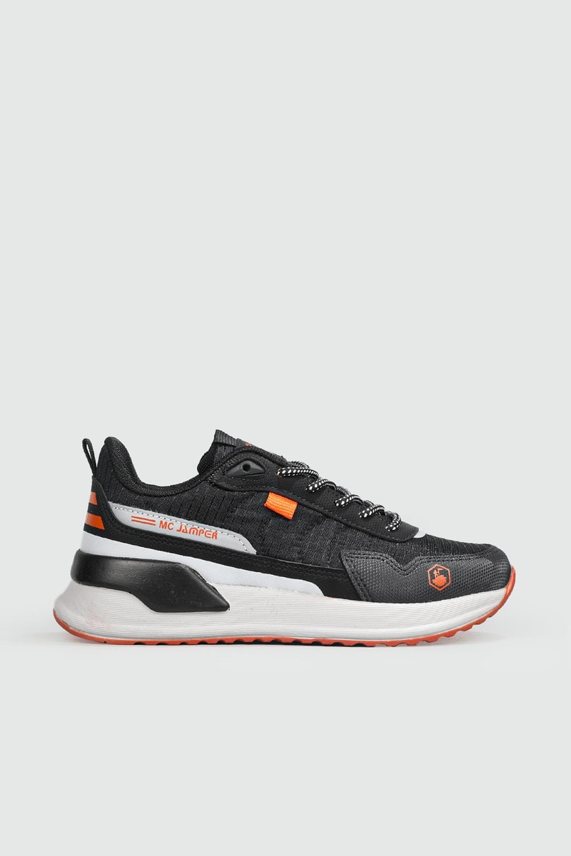 Günlük Bağcıklı Siyah Füme Oranj Unisex Spor Ayakkabı 2019 Unisex Günlük Spor Ayakkabı Jamper MC JAMPER 2019 UNİSEX SPOR 22K