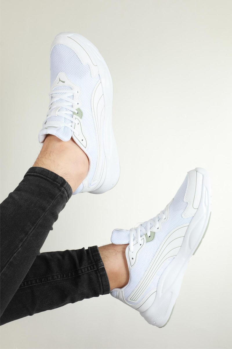 Günlük Koşu Yürüyüş Beyaz Erkek Spor Ayakkabı 382958-02 Erkek Günlük Spor Ayakkabı Puma PUMA 382958-02 RUNNER MER