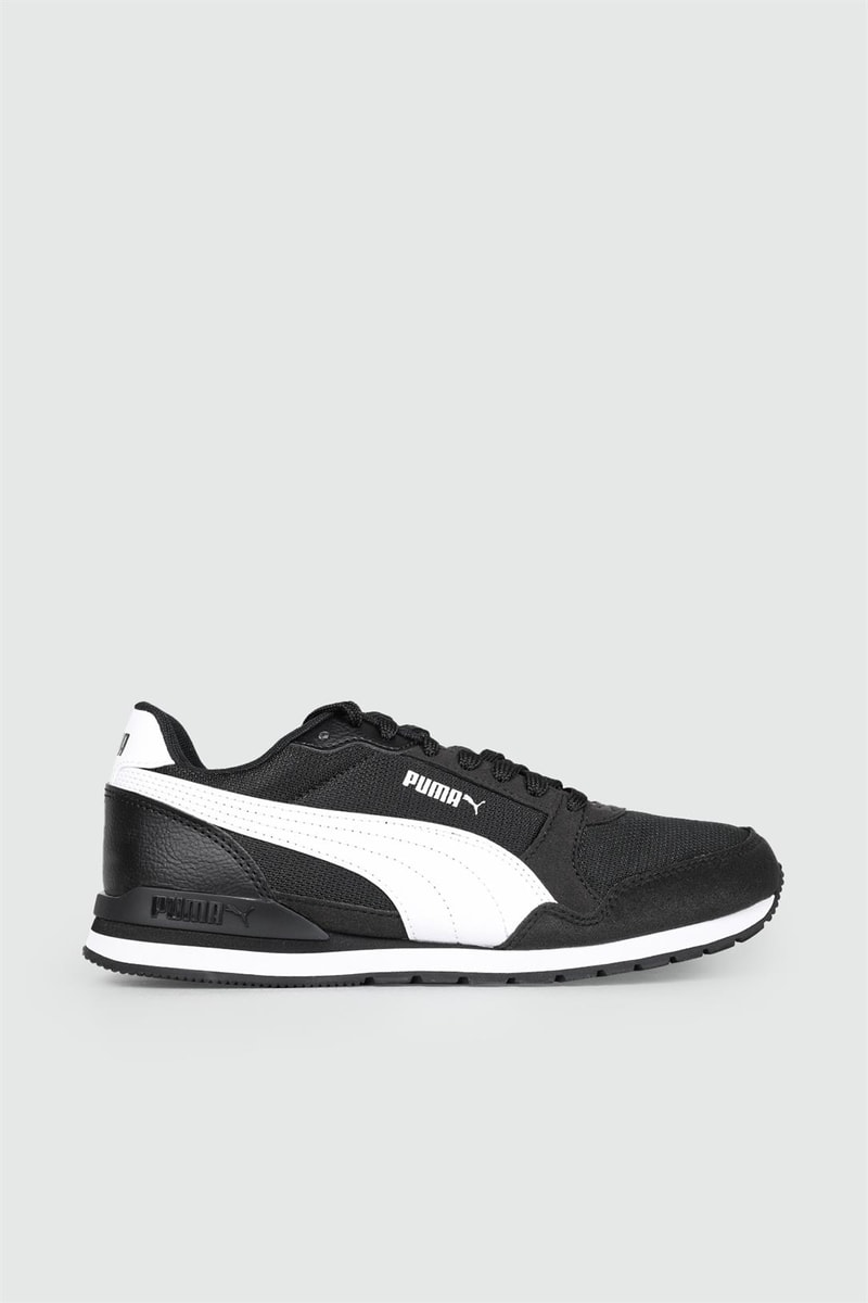 Günlük Koşu Yürüyüş Siyah Beyaz Erkek Spor Ayakkabı 384640-01 Erkek Koşu & Yürüyüş Puma PUMA 384640-01 ST RunneR