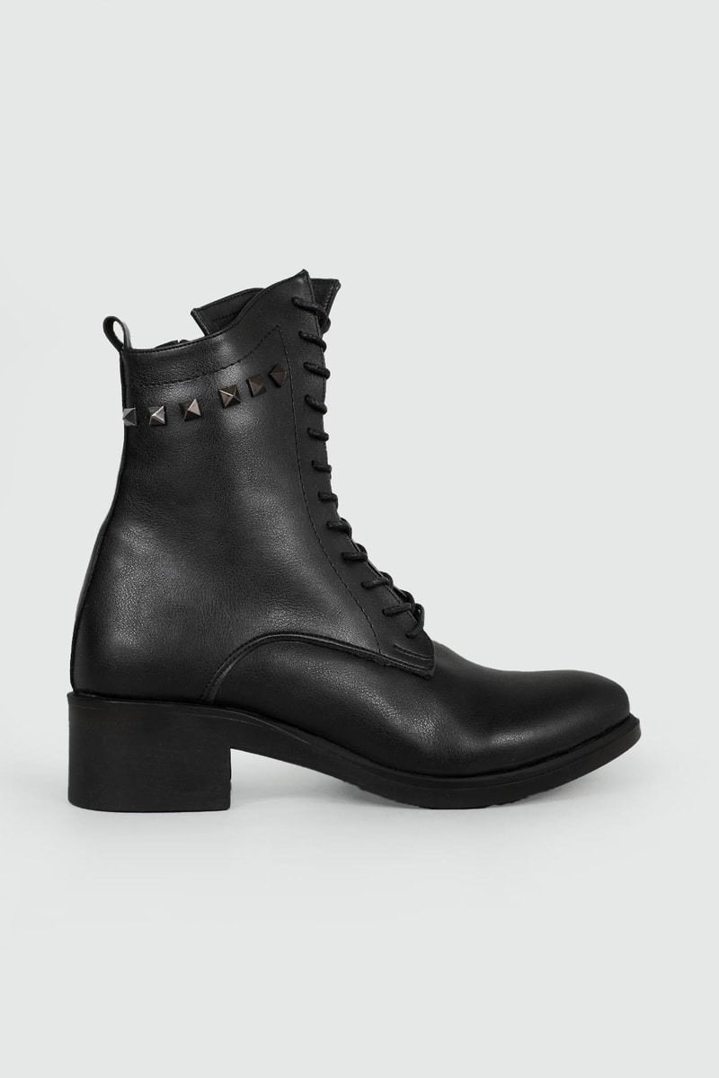 Günlük Rahat Fermuarlı Siyah Kadın Bot MY BELLA ZP-109 CTY Kadın Günlük Conford Bot MyBella MY BELLA ZP-109 23K