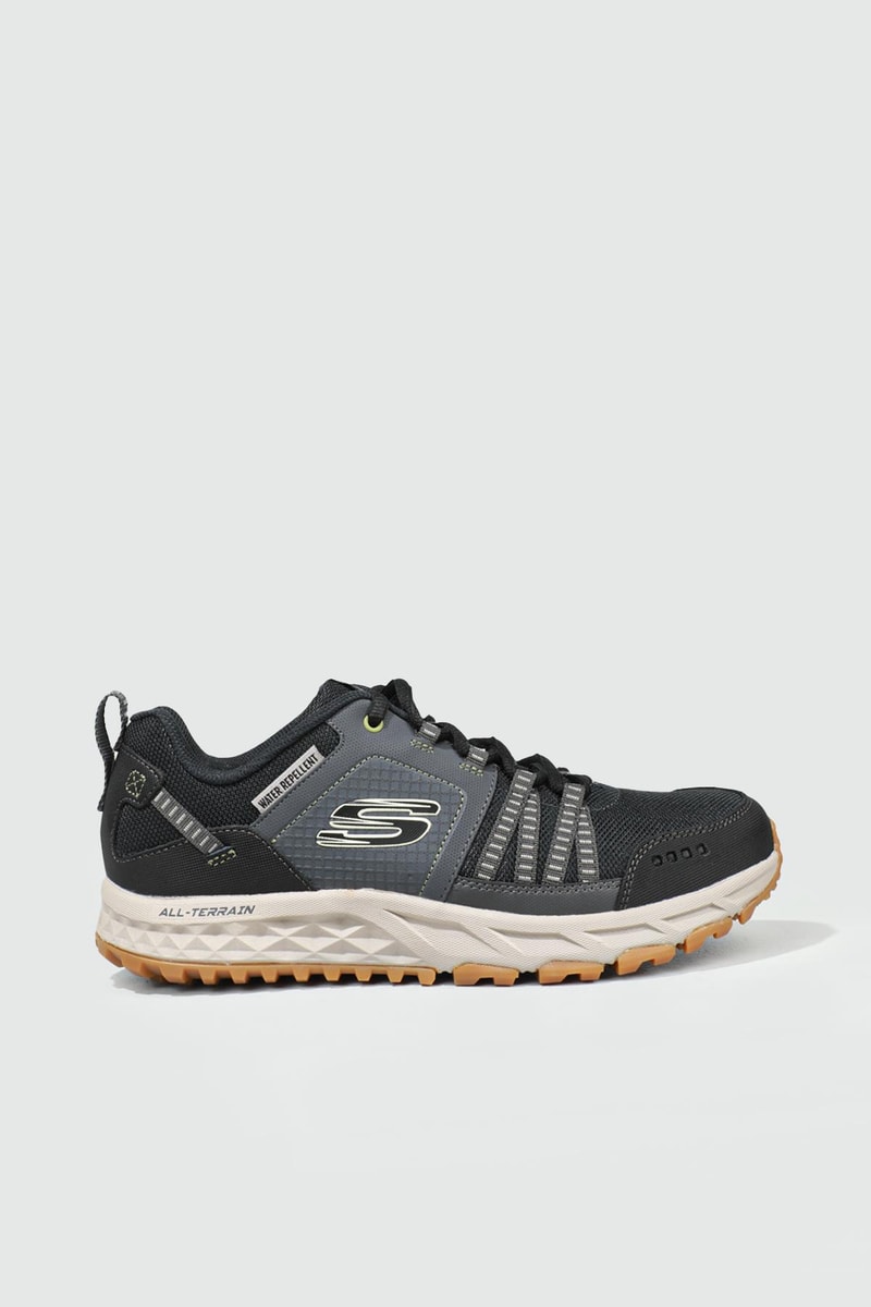 Günlük Rahat Siyah Gri Erkek Spor Ayakkabı ESCAPE PLAN Erkek Koşu / yürüyüş Skechers SKECHERS ESCAPE PLAN MER SPOR