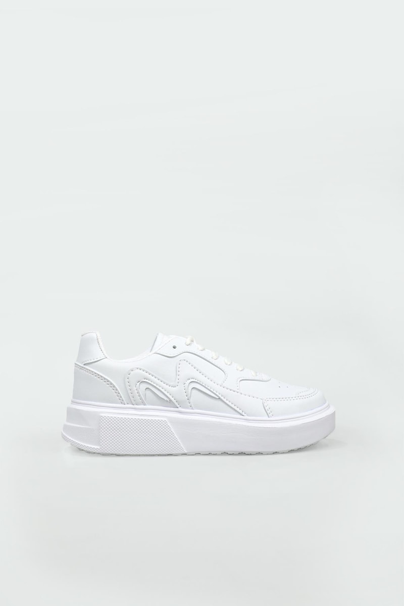 Günlük Rahat Sneaker Beyaz Kadın Spor Ayakkabı 145 Kadın Günlük Spor Ayakkabı Dark Step DARKSTEP 145 ZEN Spor