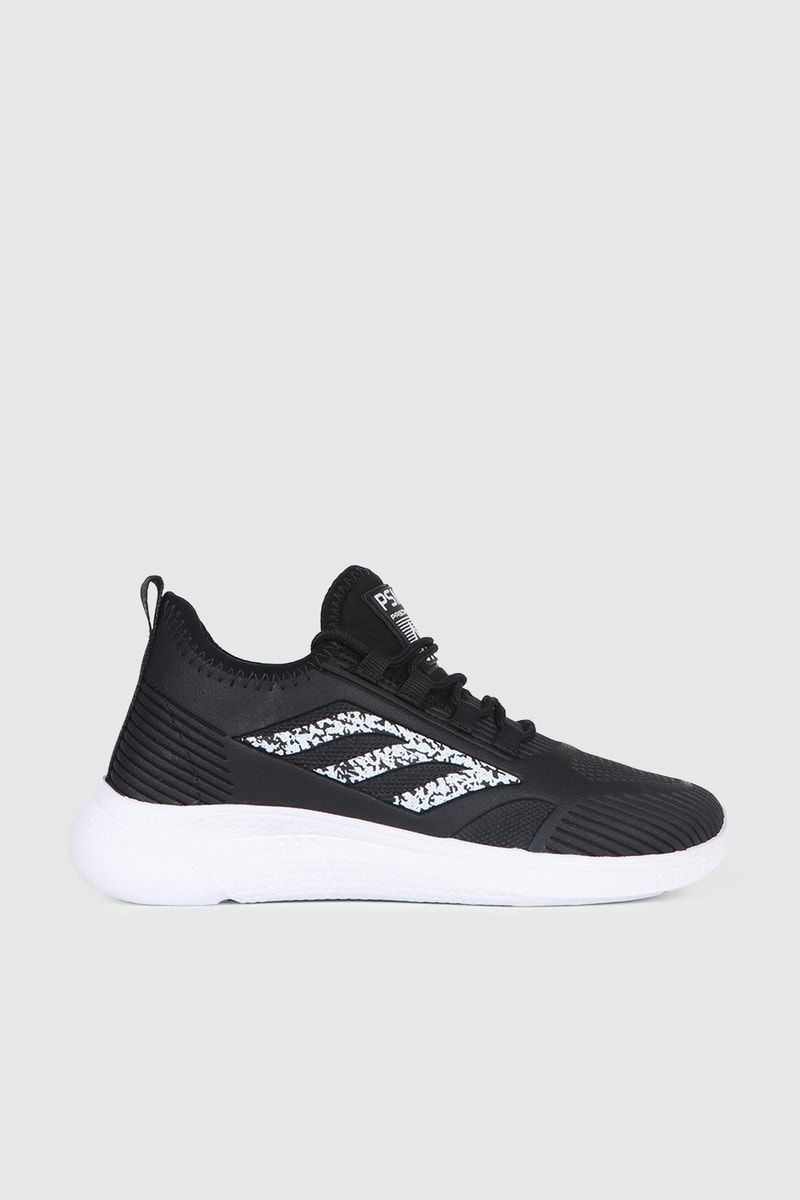 Günlük Triko Nefes Alır Siyah Beyaz Unisex Spor Ayakkabı 022 Unisex Rahat / Confort Anatomik PASOMIA PASOMİA 022 gar CİLT SPOR