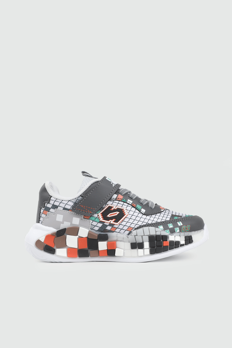 Hafi Rahat Taban Anoraklı Sneaker Füme Beyaz Çocuk Spor Ayakkabı ALESSİO 03 Filet Çocuk Günlük Spor Ayakkabı Alessio ALESSİO 03 Filet 26Y