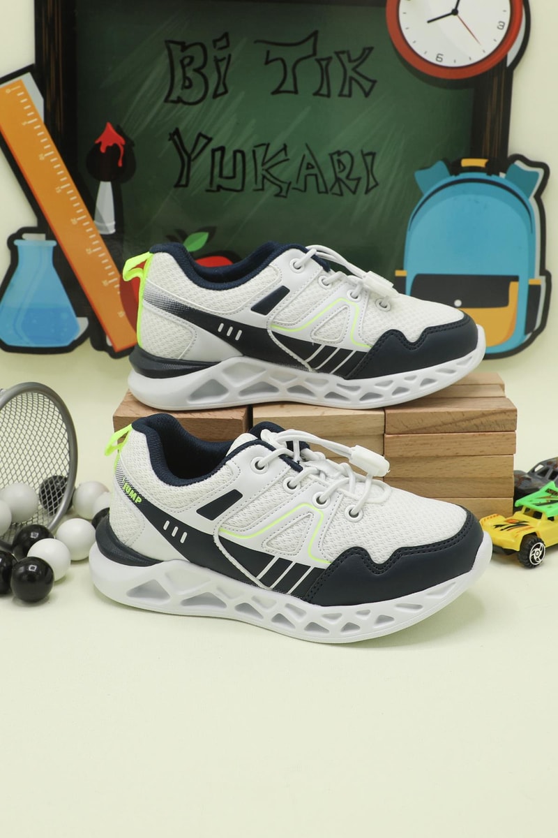 Havalı Ortopedik Byz Laci Yeşil Çocuk Spor Ayakkabı 24742 Çocuk Günlük Spor Ayakkabı Jump JUMP 24742 PATİK