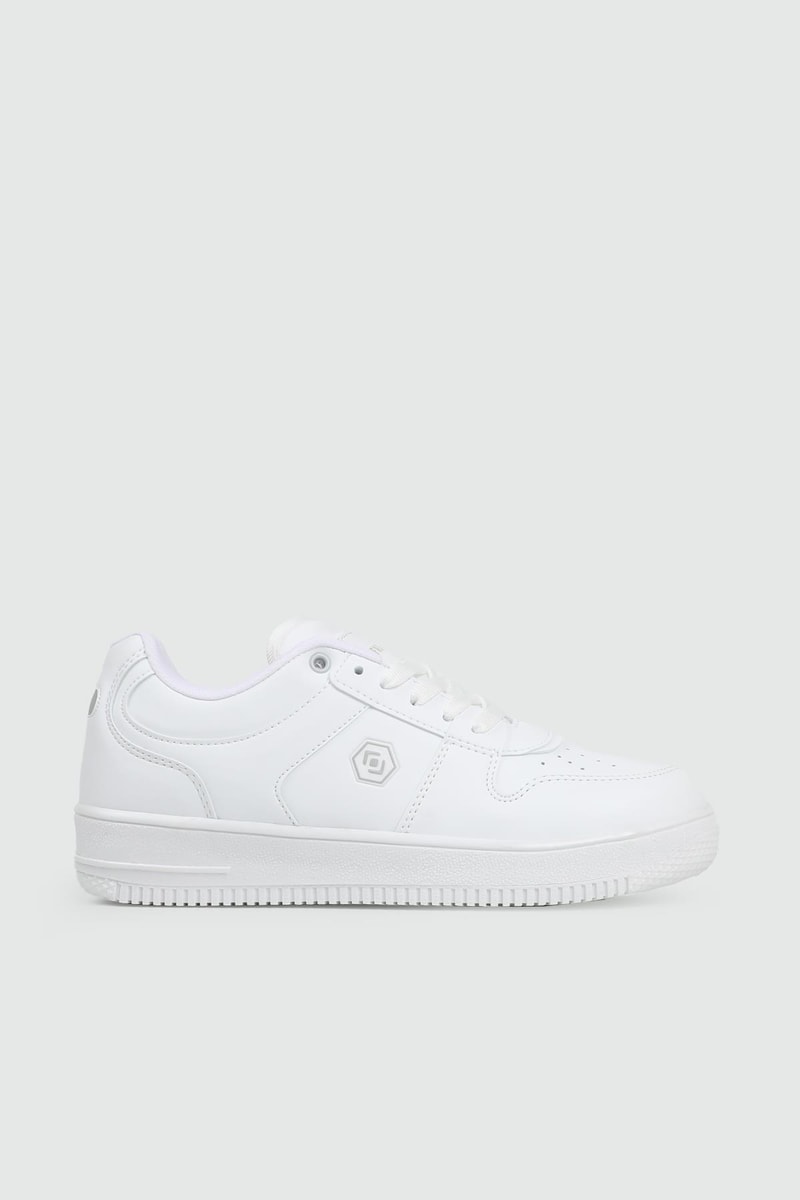 Nefes Alır Fileli Bağcıklı Beyaz Kadın Spor Ayakkabı 2100 Kadın Sneaker Lambırlent LAMBIRLENT 2100 ZEN SPOR