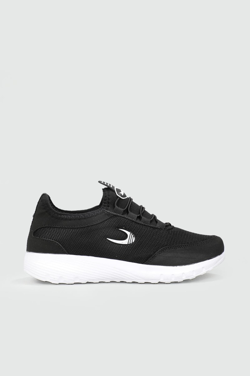 Nefes Alır Fileli Bağcıklı Siyah Beyaz Unisex Spor Ayakkabı 2090 Unisex Günlük Spor Ayakkabı Jamper MC JAMPER 2090 UNİSEX