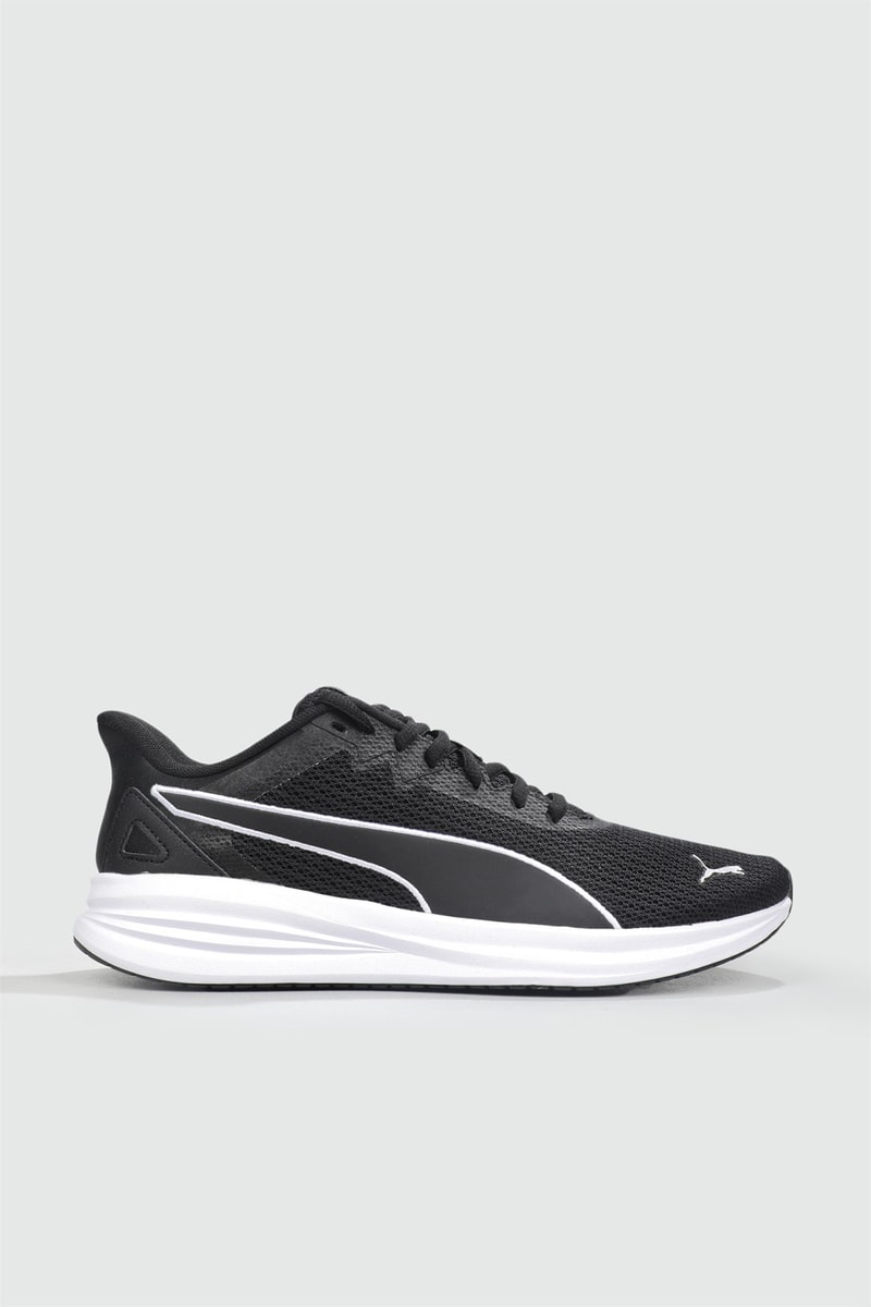 Nefes Alır Ortopedik Siyah Beyaz Erkek Spor Ayakkabı 195109-01 Erkek Koşu & Yürüyüş Puma PUMA 377030-01 Modern Spor