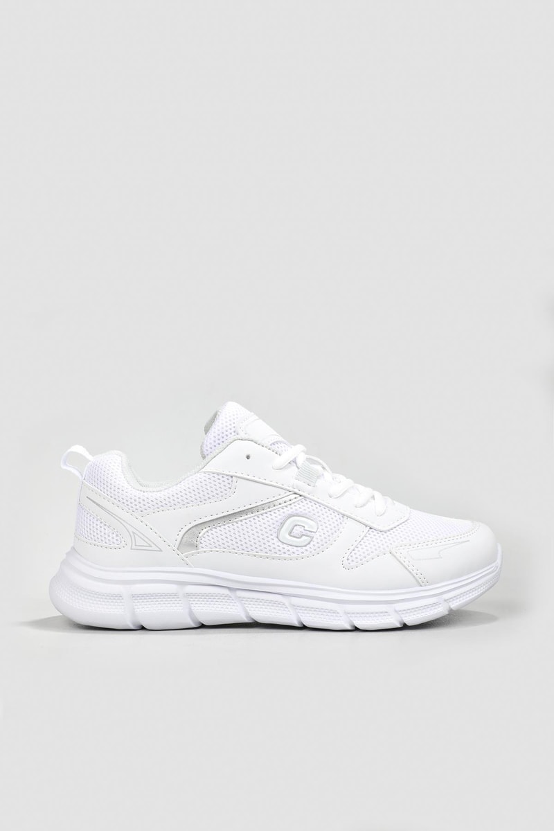 Nefes Alır Rahat Beyaz Gümüş Unisex Spor Ayakkabı 5346 Unisex Günlük Spor Ayakkabı Conpax CONPAX 5346 Unisex 22Y
