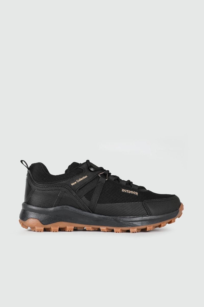 Nefes Alır Rahat Siyah Krep Unisex Trekking Ayakkabı 1300 Unisex Outdoor Lambırlent LAMBIRLENT 1300 UNİSEX 24K