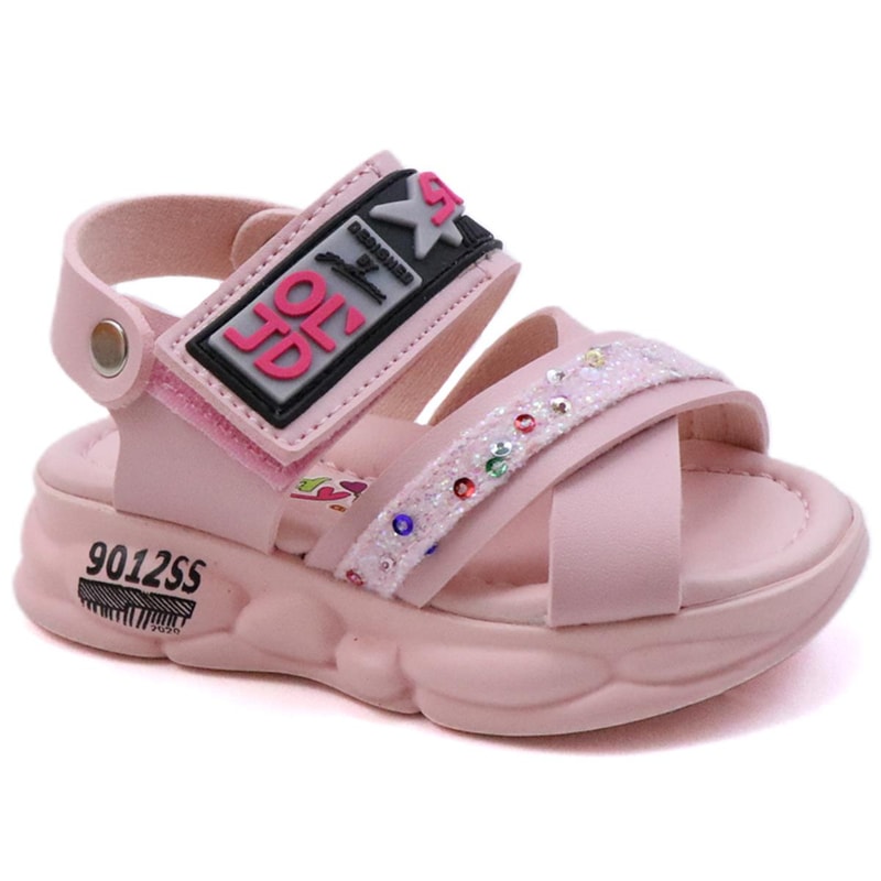 Ortopedik Pembe Çocuk Sandalet K-87 Çocuk Sandalet Wendy WENDY K-87 BEBE SAND