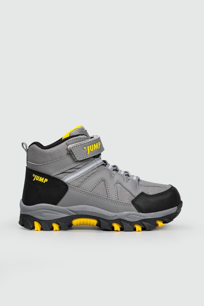 Outdoor Cırtlı Kaymaz Taban Gri Sarı Çocuk Bot 27790 Çocuk bot & Çizme Jump JUMP 27790 OUTDOOR