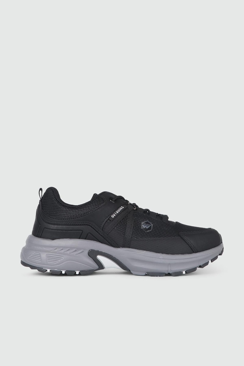 Rahat Bağcıklı Sneaker Siyah Füme Erkek Spor Ayakkabı 2709 Erkek Günlük Spor Ayakkabı Wickers WİCKERS 2709 MER AYAK