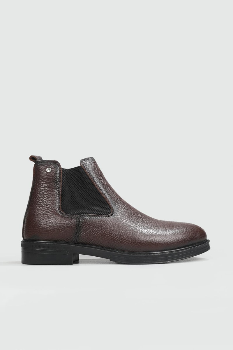 Rahat Hakiki Deri Lastikli Kahve Floter Erkek Bot 22K Erkek Günlük Confort Bot Wow Plus BOOTS 22K MER LIKRALI BOT