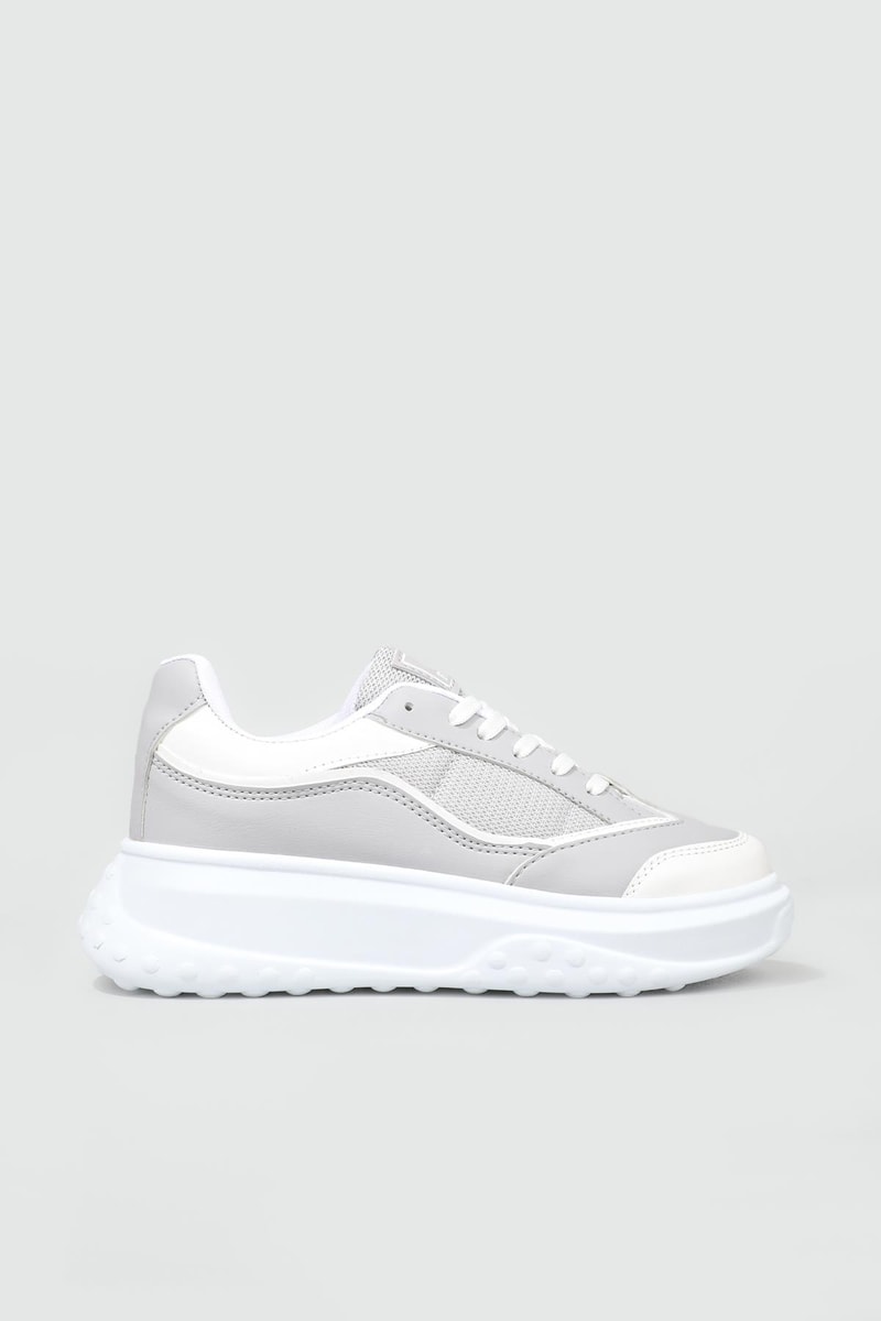 Rahat Nefes Alır Sneakers Buz Gri Kadın Spor Ayakkabı 153 Kadın Günlük Spor Ayakkabı Dark Step DARKSTEP 153 ZEN SPOR AYAK