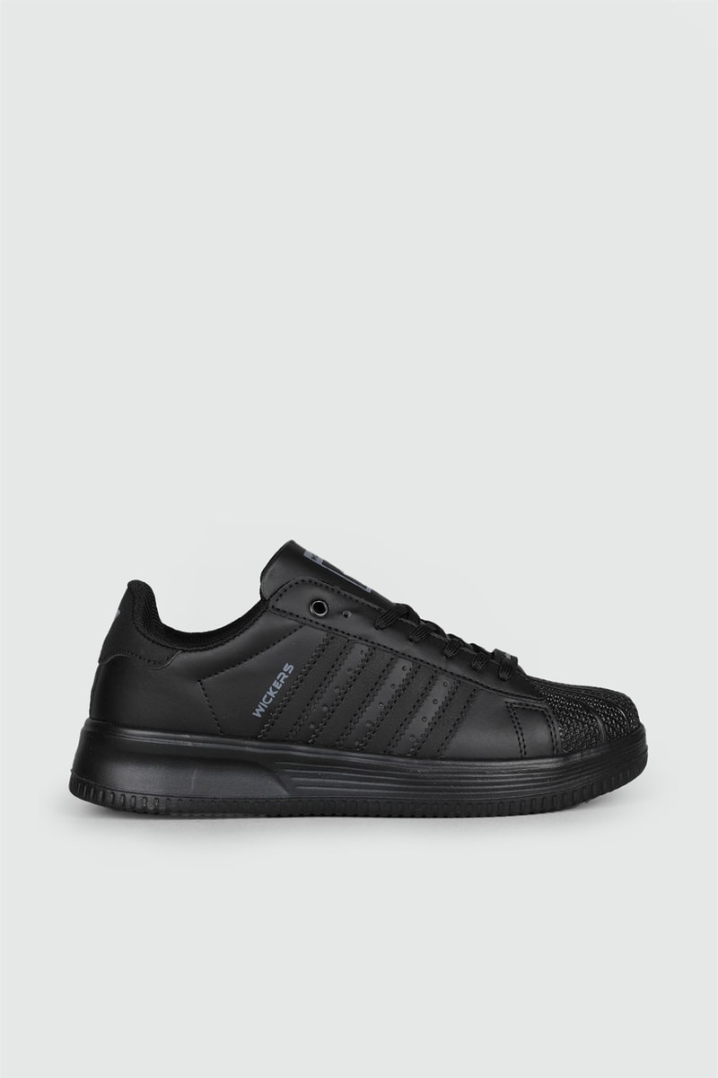 Sneakers Siyah Füme Erkek Spor Ayakkabı 2555 Erkek Günlük Spor Ayakkabı Wickers WİCKERS 2555 MER SPOR 22K