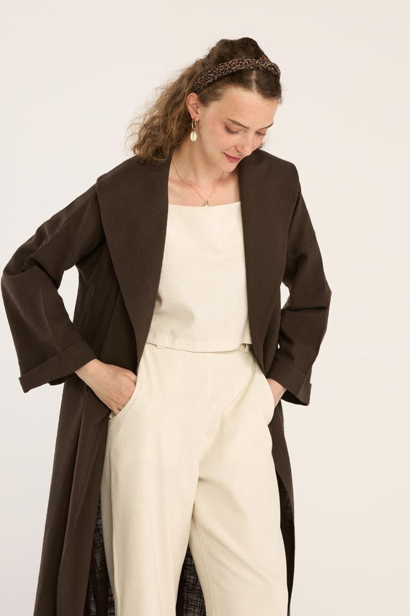 %100 Pamuk Dökümlü Kaftan