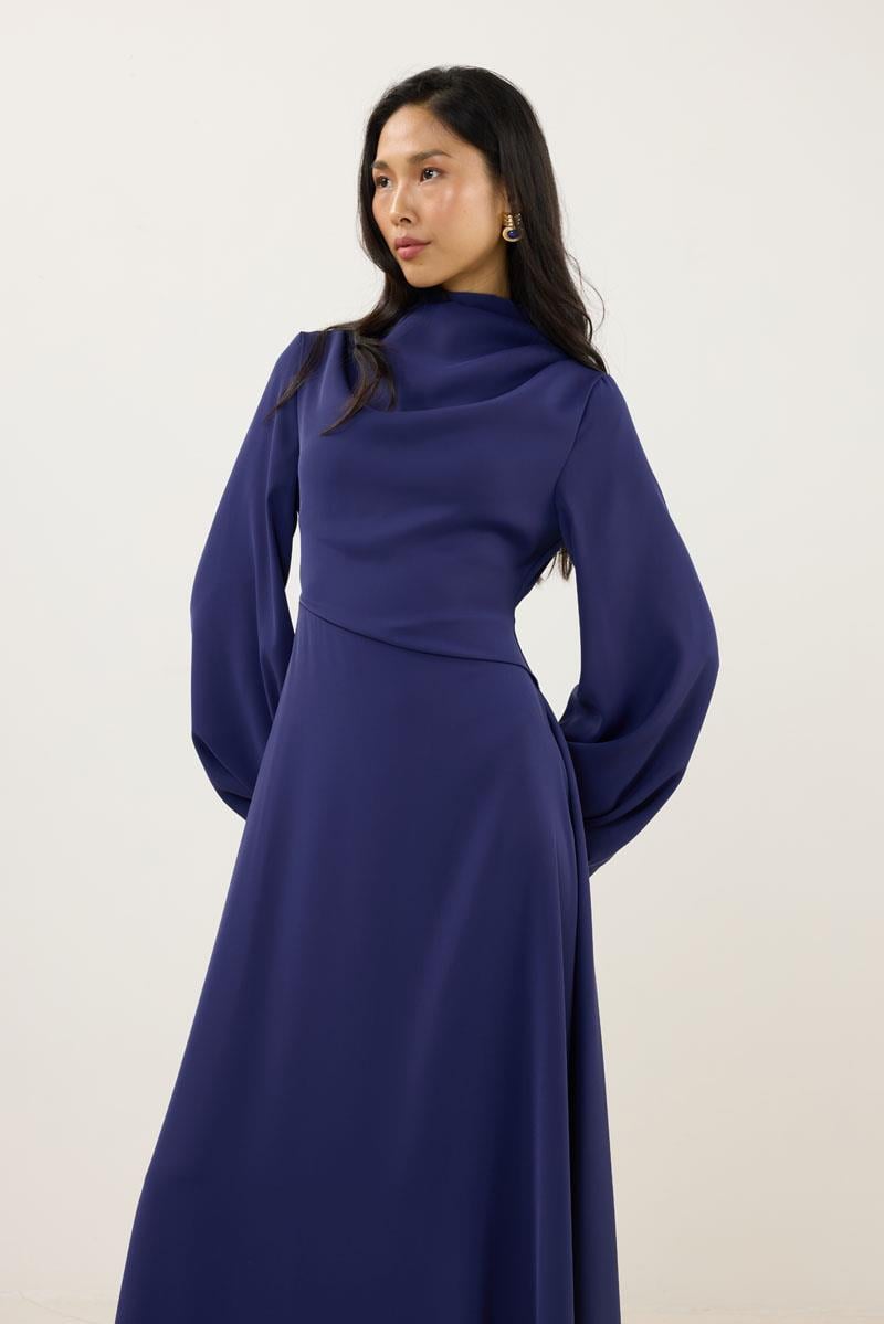 Abiye Elbise Lacivert