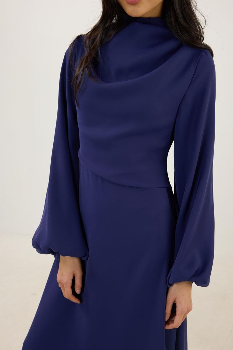 Abiye Elbise Lacivert
