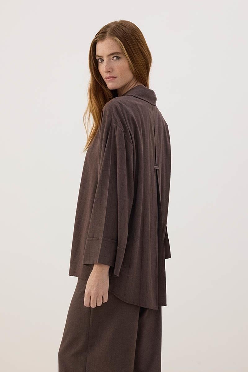 Beli Bağcıklı Pantolon Acı kahve