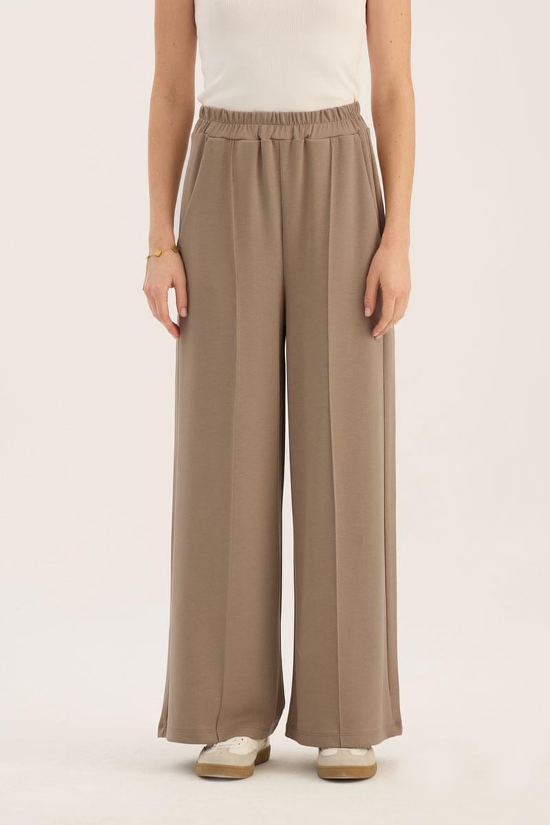 Bol Paça Eşofman Altı Camel