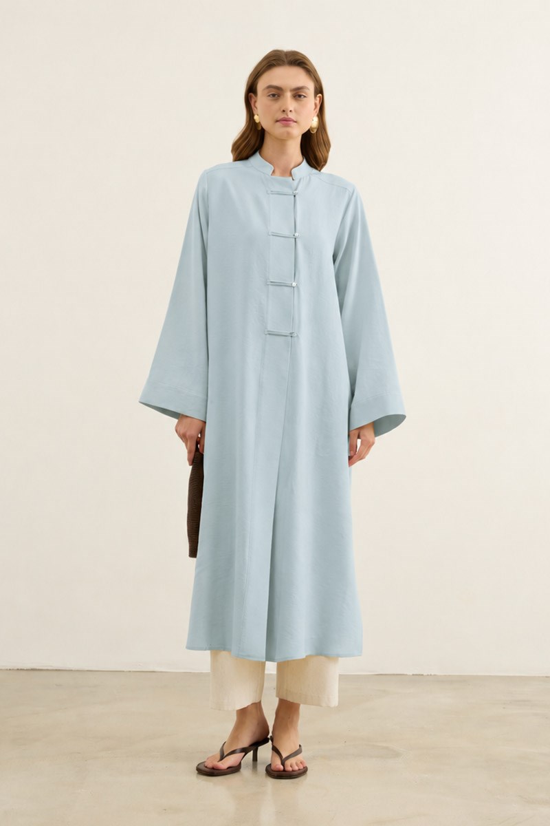 Britli Tensel Tunik Soft Mavi